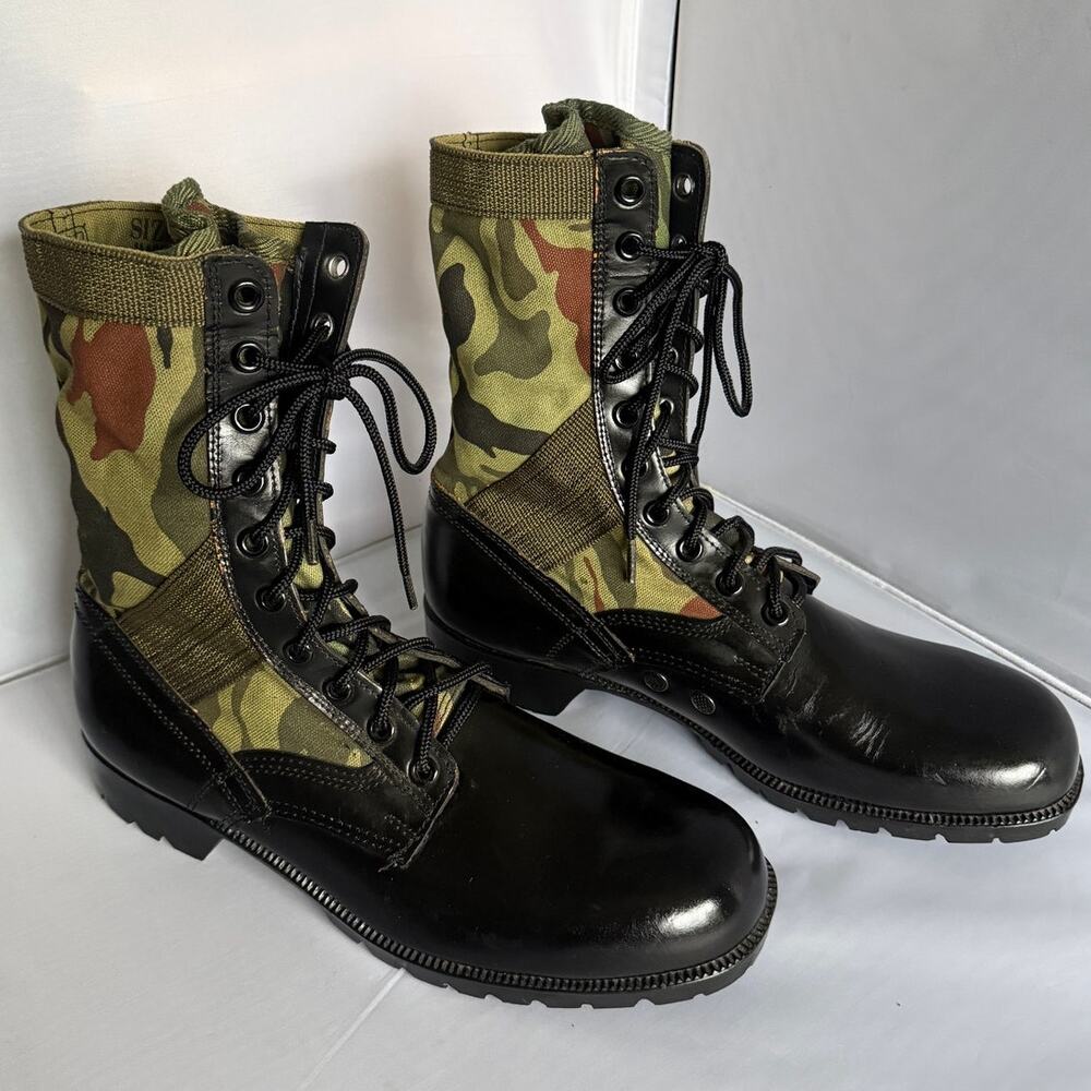 Vintage Camo Jungle GI Style Boots Mens Sz 11W Never worn
